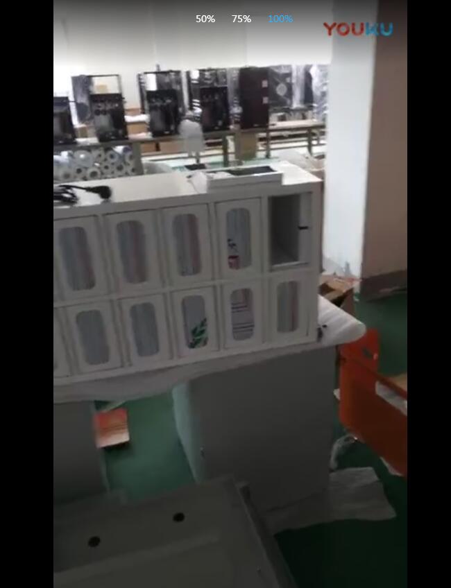 欧朋售货机智能格子机酒店格子机生产视频