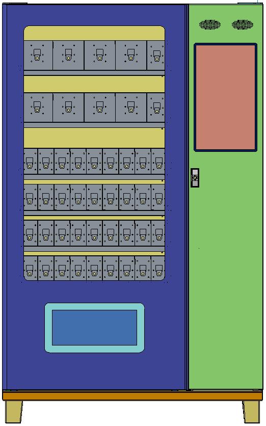 数码电器 雨伞 化妆品类常温弹簧机 大屏 微信 支付宝 售卖机